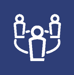 Icon of people standing apart